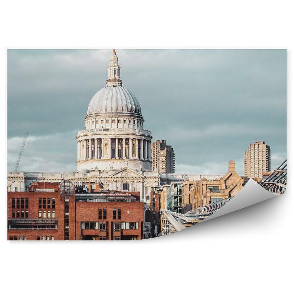 Fototapeta Millennium Bridge budova tamiz Londýn