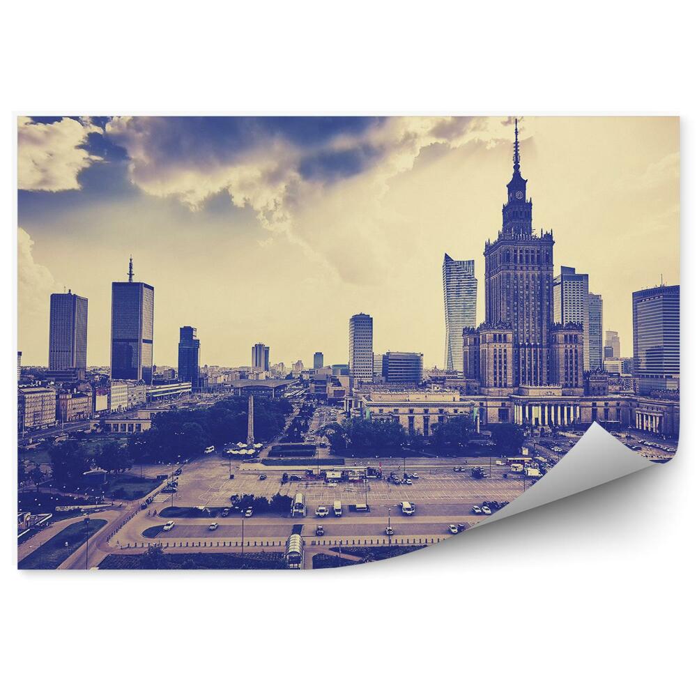 Fototapeta na zeď Pohled na staré moderní město Varšava