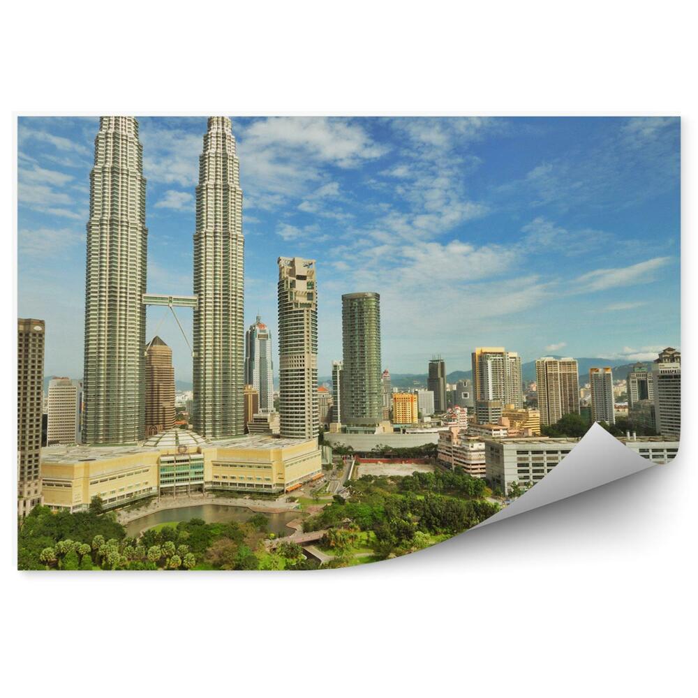 Fototapeta Malajsie mrakodrapy architektura město příroda