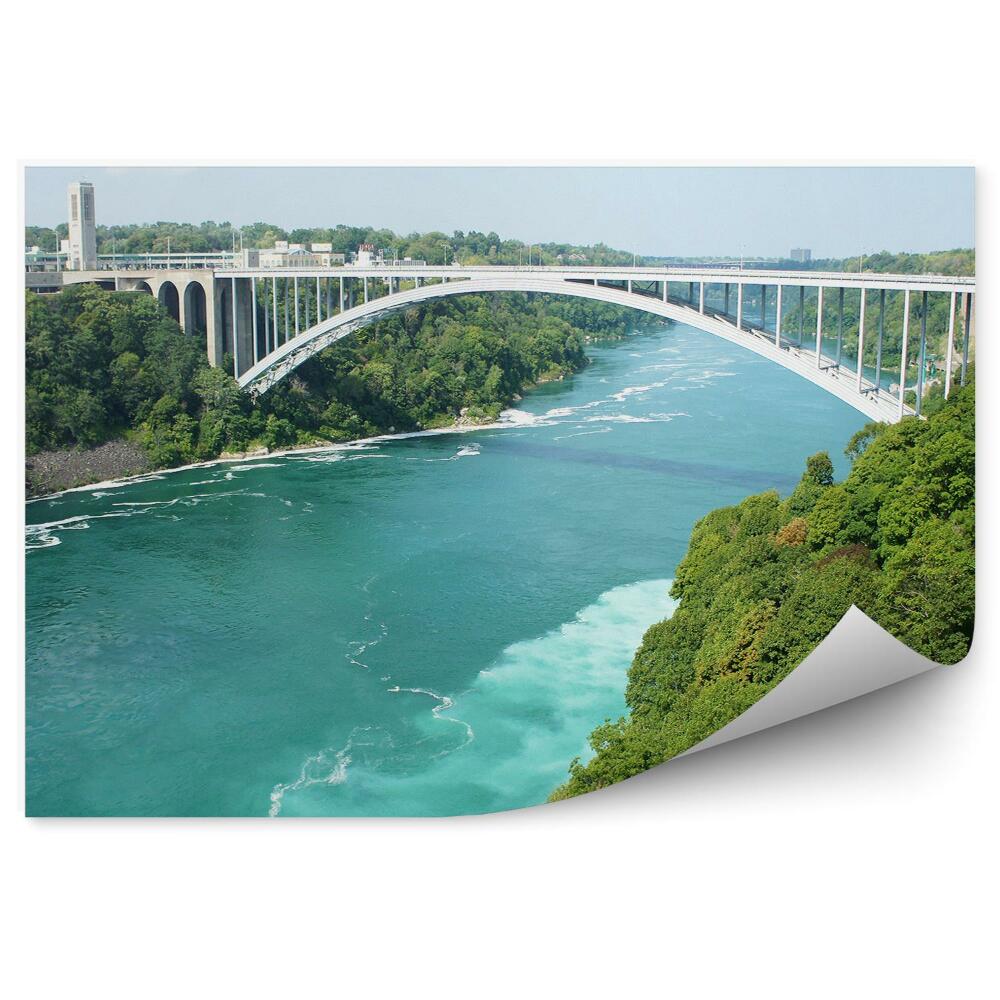 Fototapeta na zeď Modrá řeka most přírodní architektura