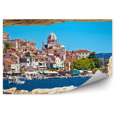 Fototapeta na zeď Pohled z kamenného města na přímořské městečko