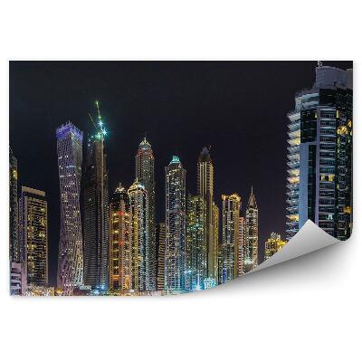 Fototapeta Noční panorama záliv světla budovy