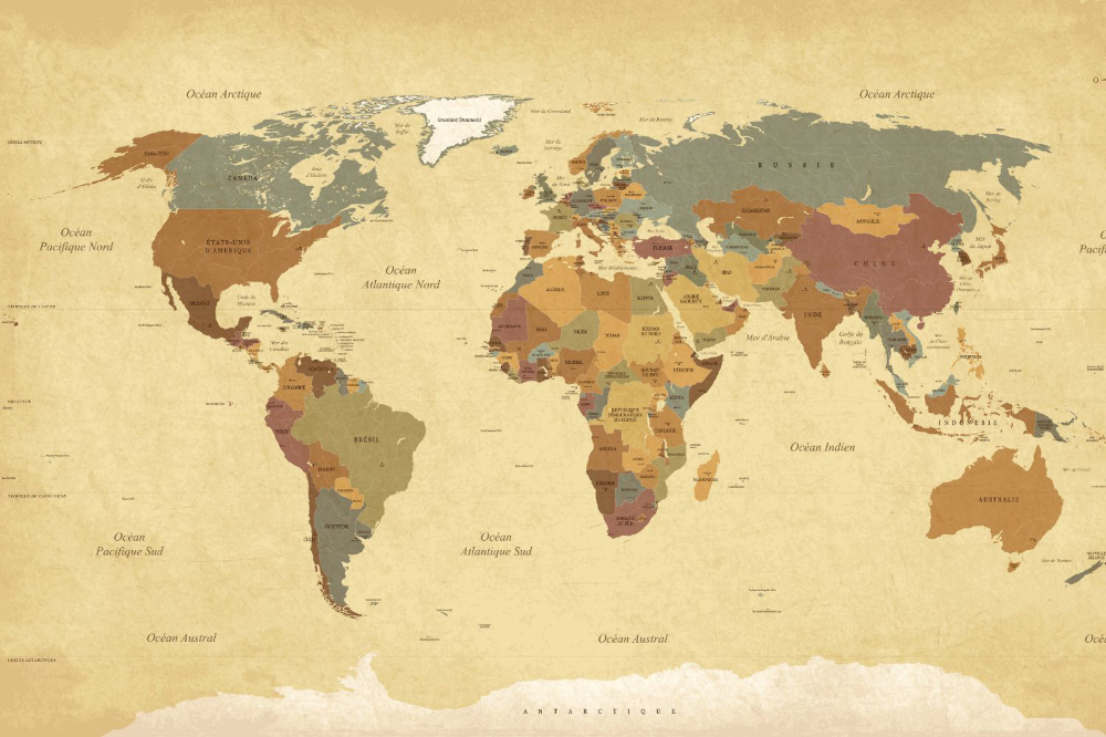 Fototapeta na zeď Mapa světa