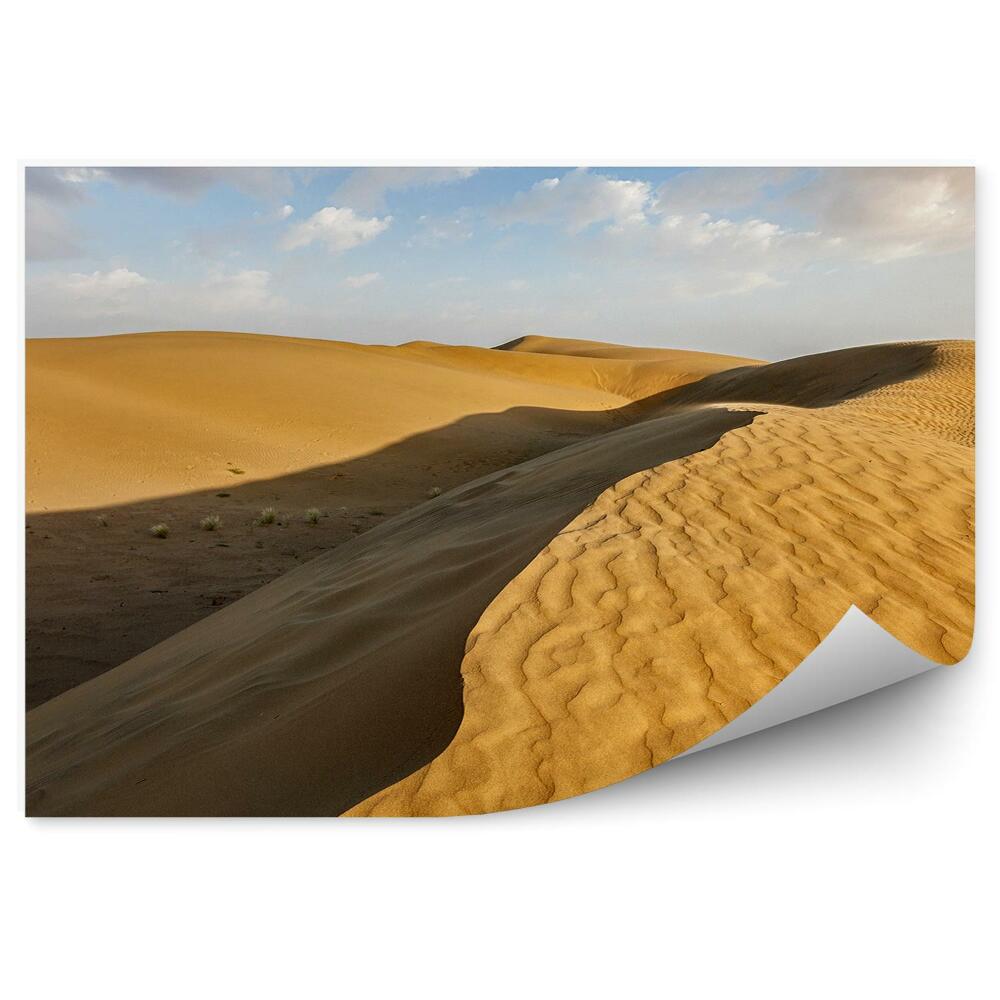 Samolepící fototapeta Duny poušť obloha mraky