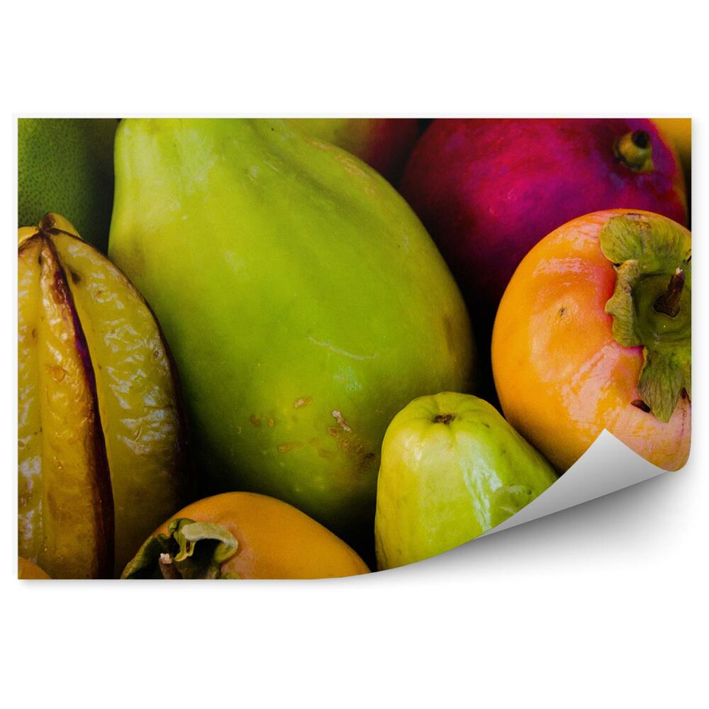 Samolepící fototapeta Tropické ovoce zdravé jídlo