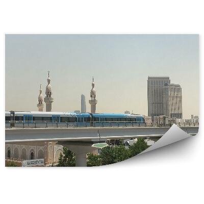 Fototapeta na zeď Dubaj vlak město doprava doprava