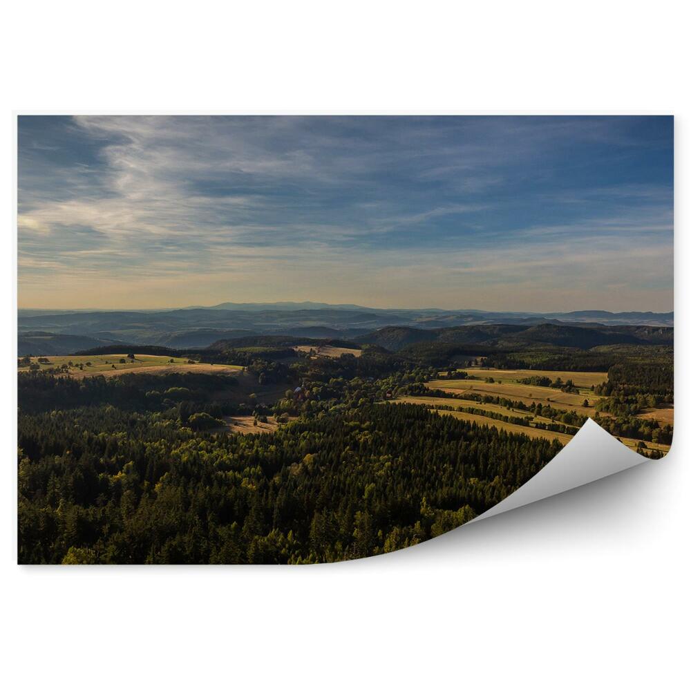 Fototapeta na zeď Zelená krajina Sudety lesy hory