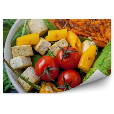Fototapeta na zeď Salát grilovaná zelenina zdravé potraviny