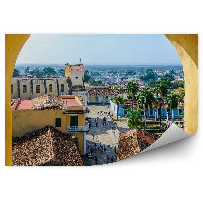Fototapeta Pohled z kamenného okna na Trinidad