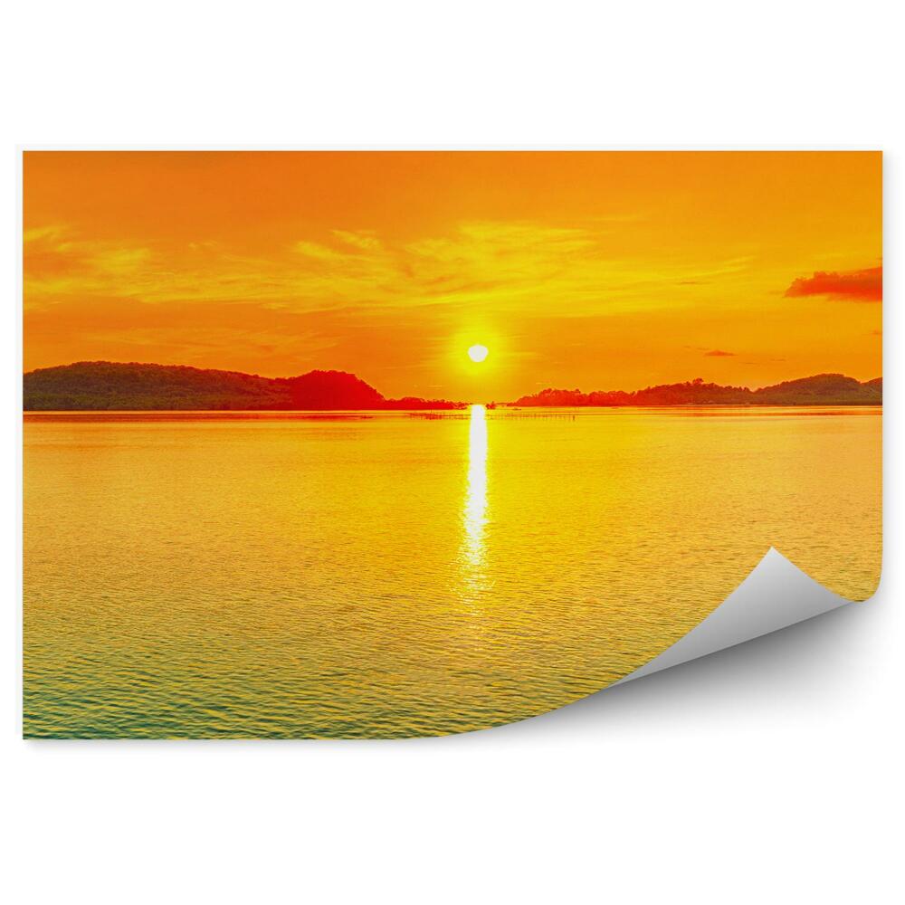 Samolepící fototapeta Západ slunce nad ostrovním mořem