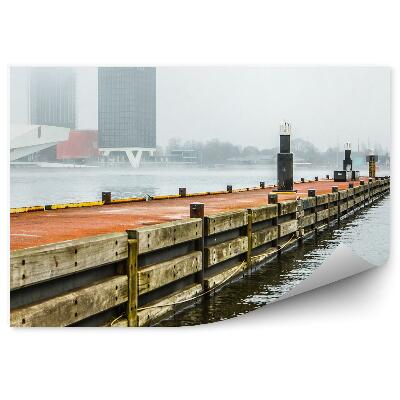 Fototapeta na zeď Molo městská architektura mlha