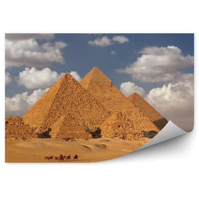 Fototapeta Egypt pyramidy cestovatelé poušť písek