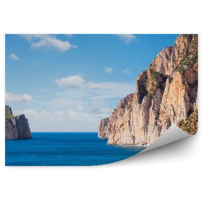 Fototapeta na zeď Vysoké útesy na pobřeží Středozemního moře