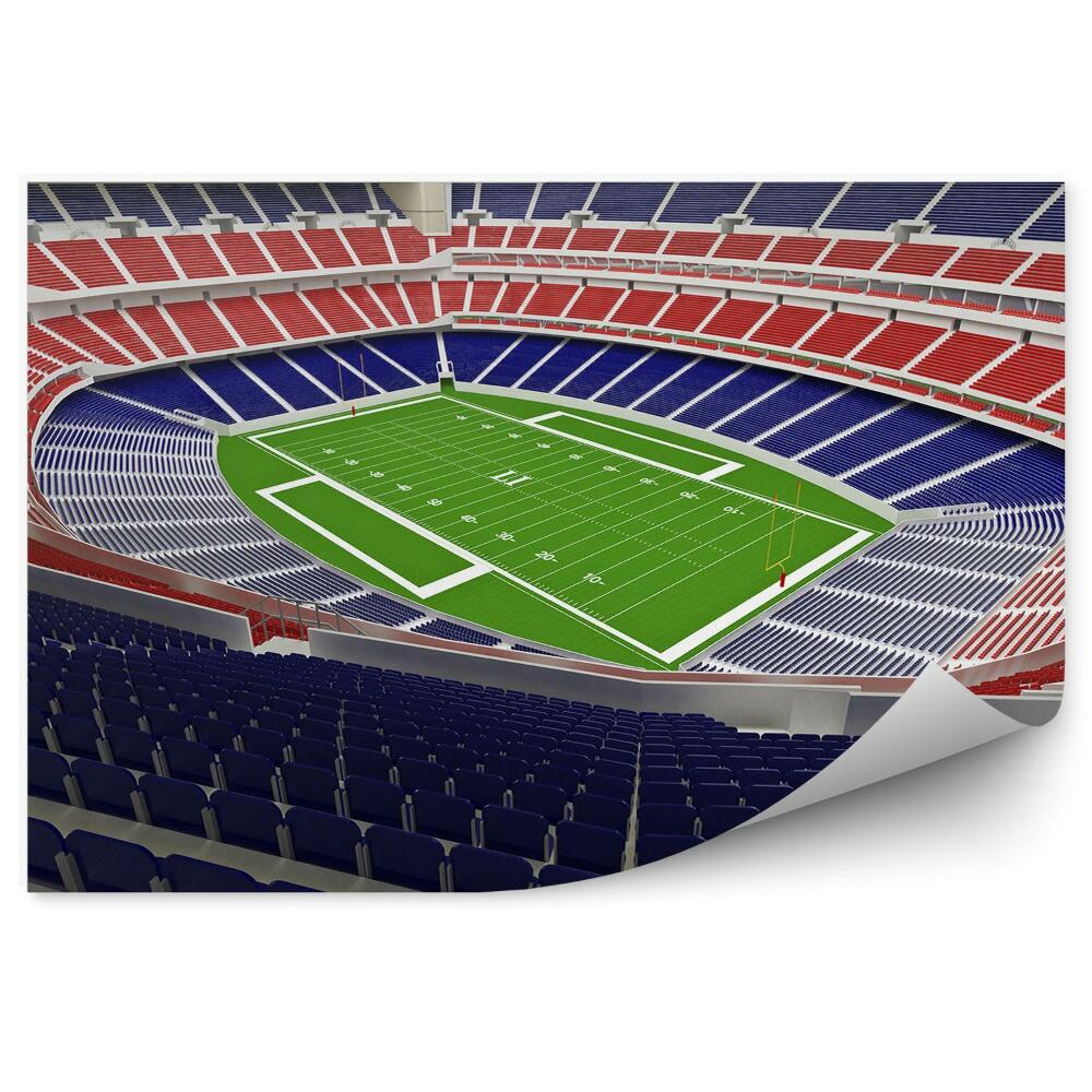 Samolepící fototapeta Hřiště na americký fotbal 3D