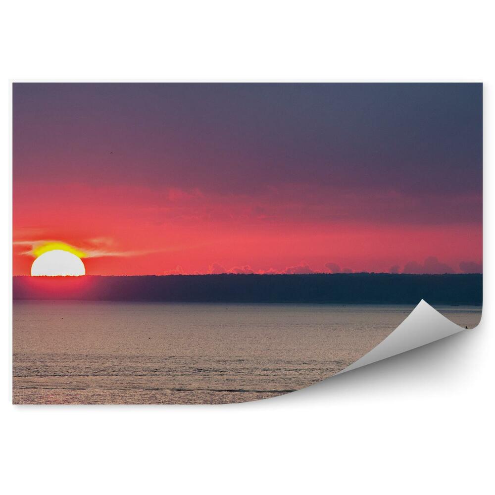 Samolepící fototapeta Loď horizont oceán moře obloha mraky