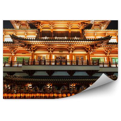 Tapeta na zeď Singapur obchodní čtvrť rostlina noc