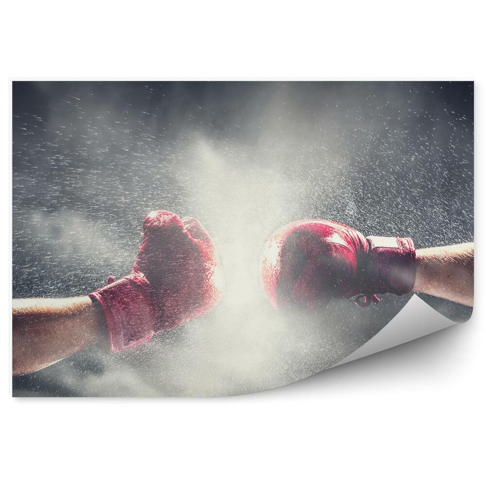Fototapeta Boxerské rukavice déšť