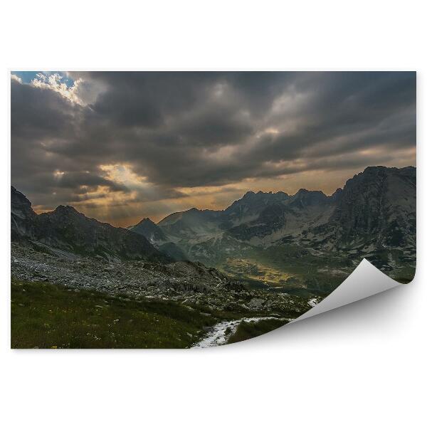 Fototapeta na zeď Szpiglasowy Wierch Tatry mraky oblohy luční polana