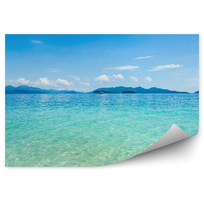 Samolepící fototapeta Maják obloha mraky zimní sníh krajina