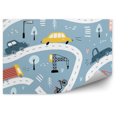 Fototapeta na zeď Městské auta provoz stavební doprava ulice