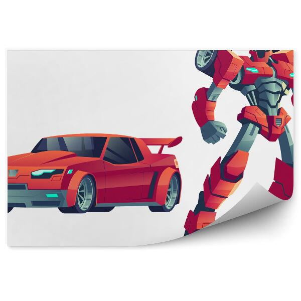 Fototapeta Auto robot transformace hračka