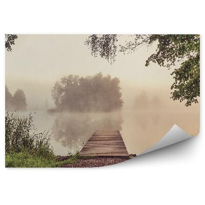 Samolepící fototapeta Budovy terasa židle stoly lampy nebe