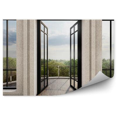 Samolepící fototapeta Architektura pohled shora na koruny stromů lesa