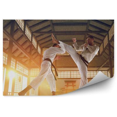 Samolepící fototapeta Trénink karate Japonsko