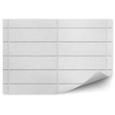 Fototapeta na zeď Bílé horizontální dlaždice vzor