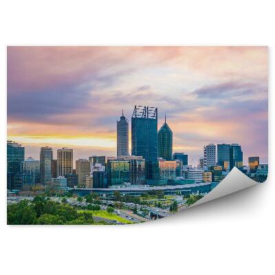 Samolepící fototapeta Austrálie panorama města příroda vegetace