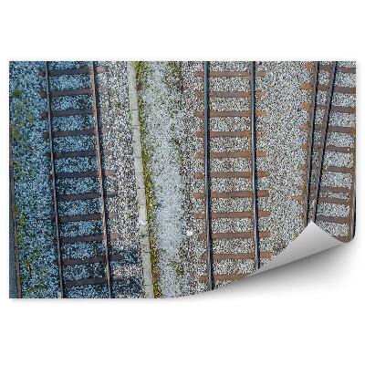 Fototapeta na zeď Pohled na koleje z ptačí perspektivy