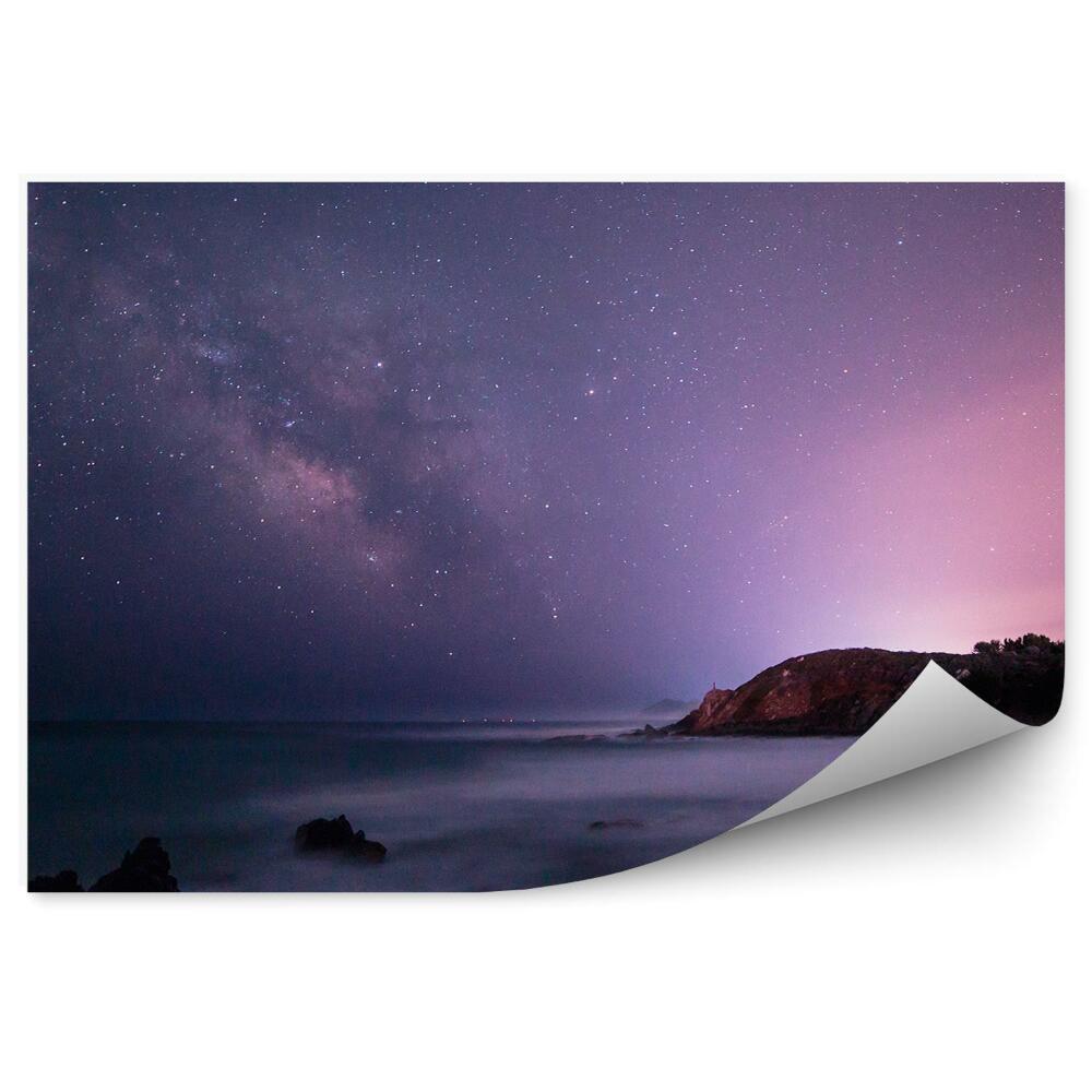Fototapeta Namibie mléčná dráha poušť hory nebe hvězdy galaxie