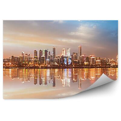 Fototapeta Chongqing metropole světlo voda odraz Čína