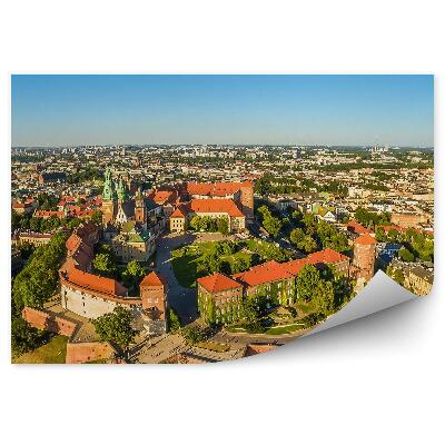 Fototapeta na zeď Panorama města Krakov letecký pohled