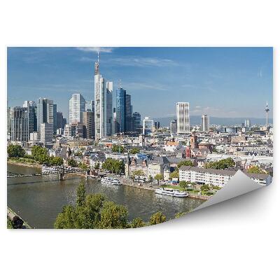 Fototapeta na zeď Řeka dva břehy města architektura