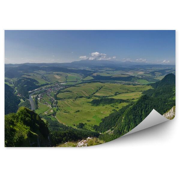 Fototapeta Panorama hory Pieniny panoramatický pohled skály