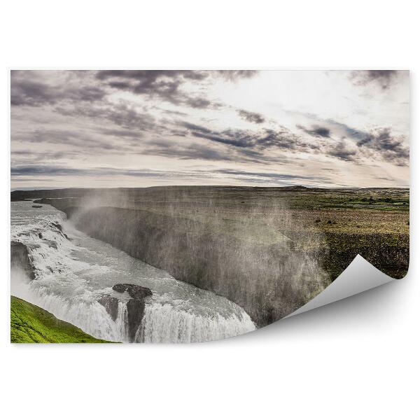 Fototapeta na zeď Panorama vodopád zelená cesta turistika