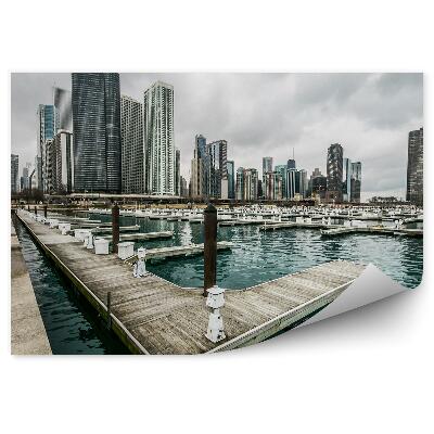 Fototapeta Americké přístavní doky vodní město