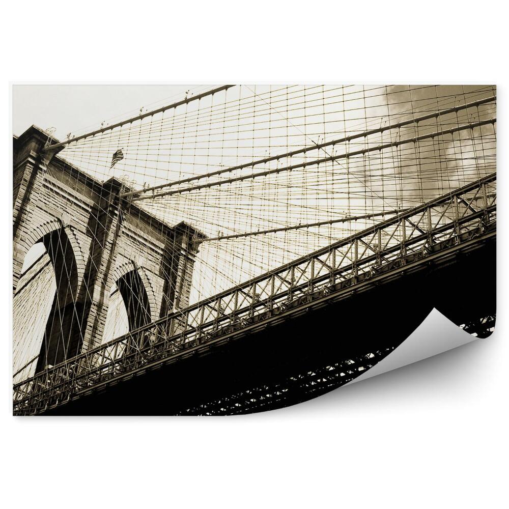 Tapeta na zeď Brooklynský most sépie