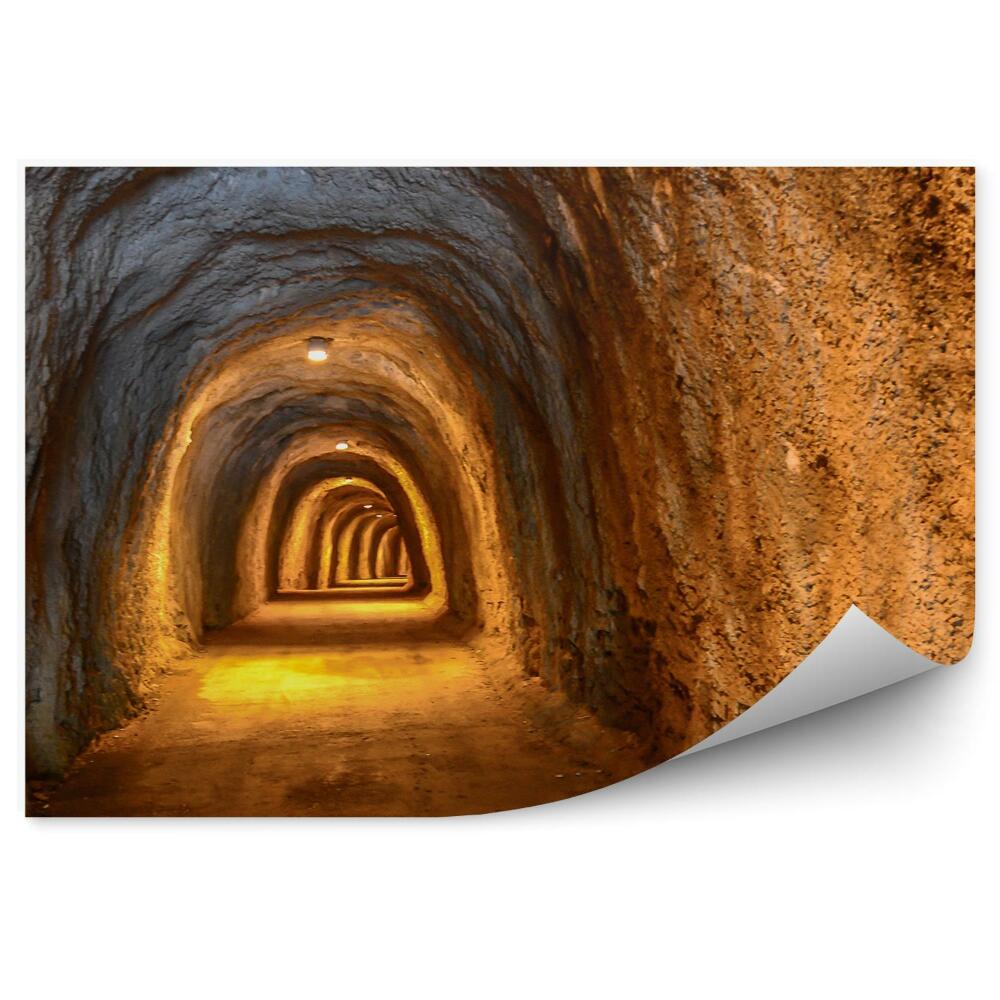 Fototapeta Tunel se skalními světly