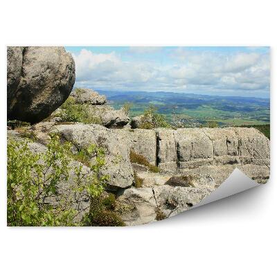 Samolepící fototapeta Skály vyhlídka lezení sudetenland