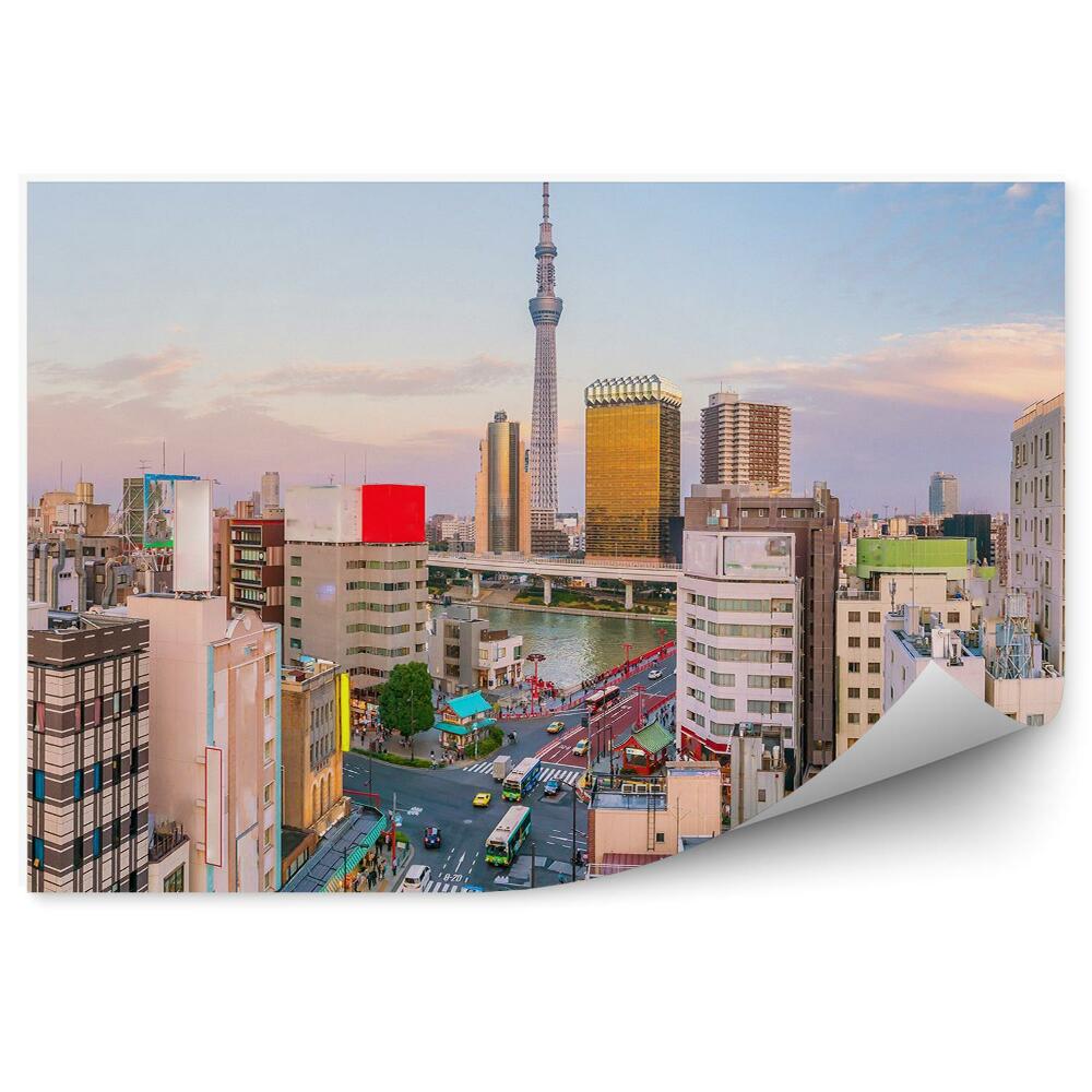 Tapeta pohled z ptačí perspektivy Tokio Japonsko