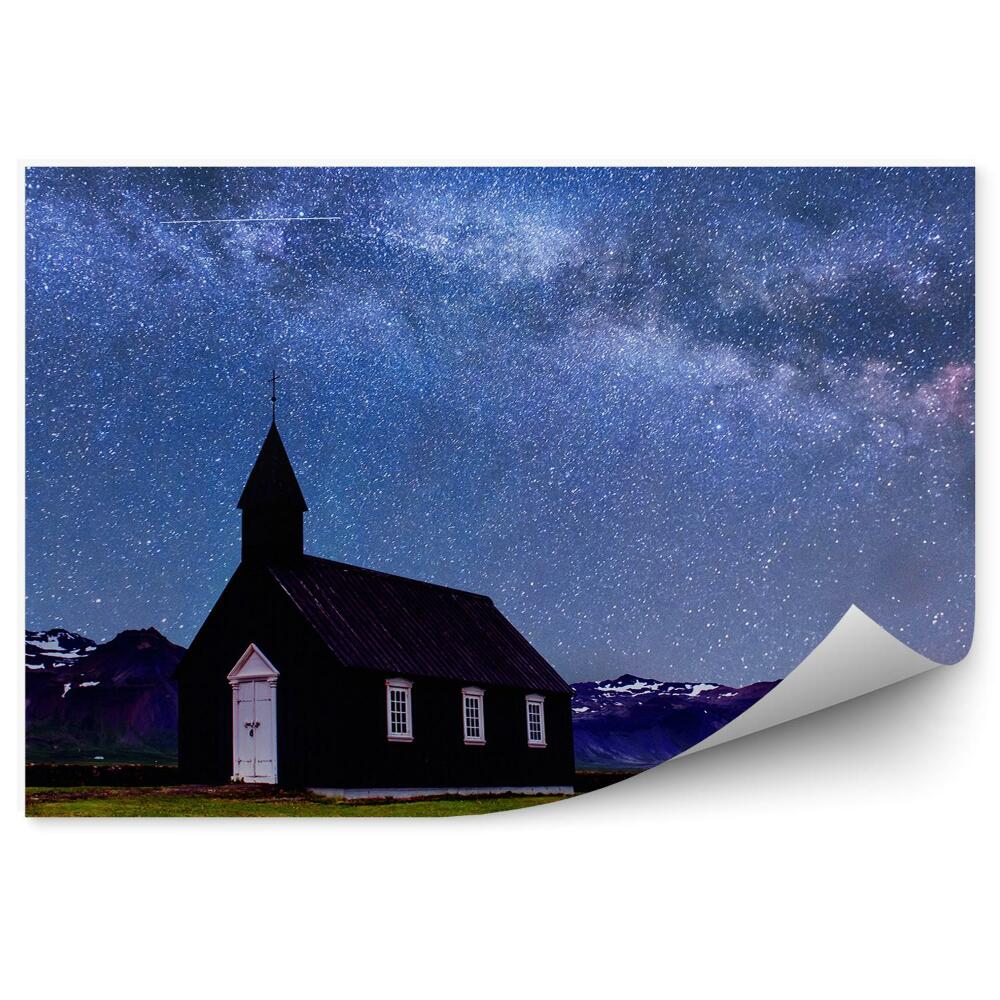 Fototapeta Island hvězdné nebe příroda kostel