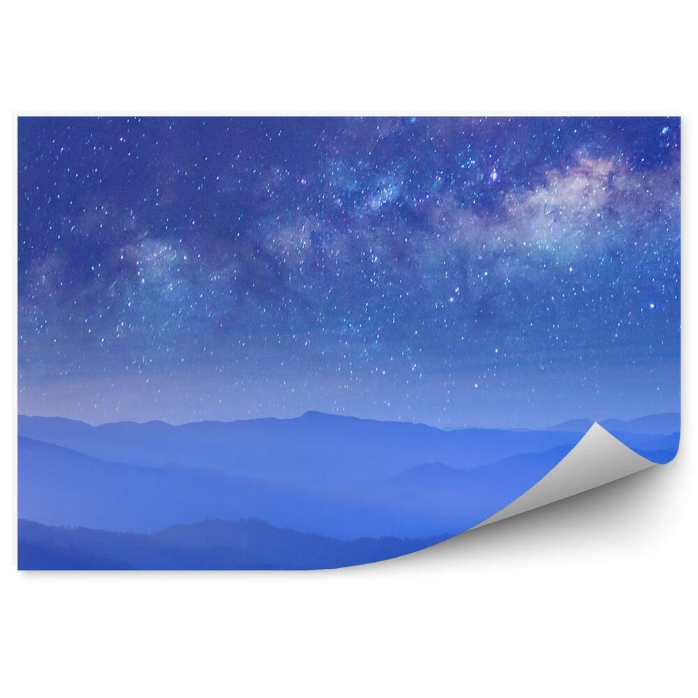 Fototapeta Mléčná dráha turistické hory nebe hvězdy galaxie vesmír