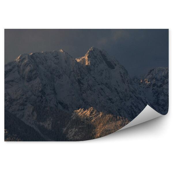 Fototapeta na zeď Giewont Tatry sníh zima Sarnia Skala