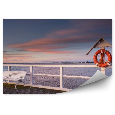 Fototapeta Voda z mola Gdyně Polsko