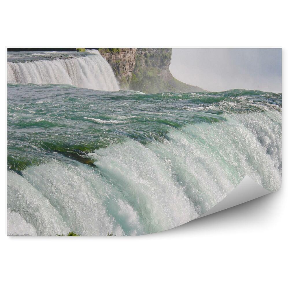 Samolepící fototapeta Stromy Niagarských vodopádů vysázejí kameny