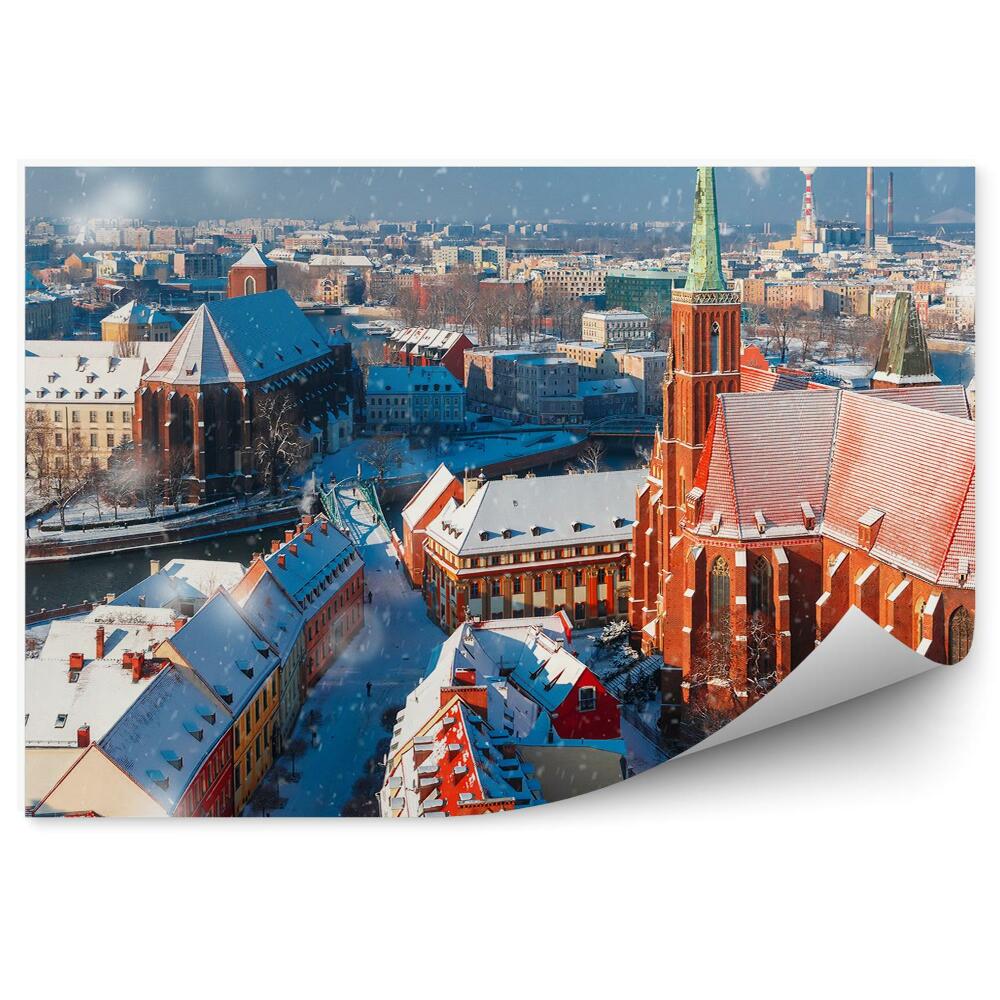 Fototapeta Tržní náměstí Vratislav budovy kašna květiny