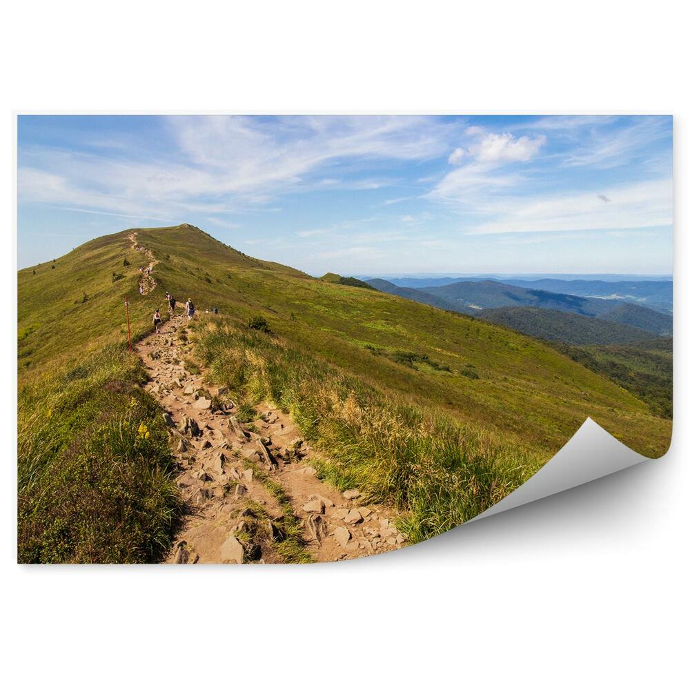 Fototapeta Horská stezka Bieszczady lidé