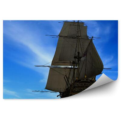 Fototapeta Velká loď dřevěné plachty